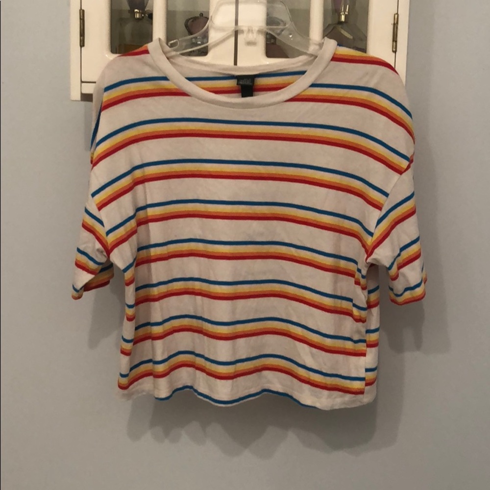 Wild Fable Striped Crop Top